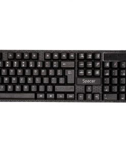 Kit wireless tastatura si mouse SPACER SPDS-1100, taste numerice, negru - imagine 3
