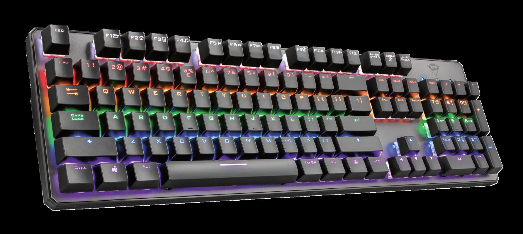 Tastatura Mecanica Gaming Trust GXT 865 Asta, RGB, USB, negru - imagine 6