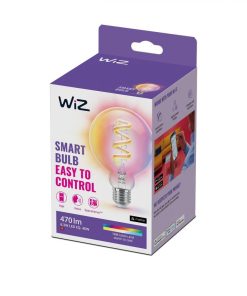Bec LED RGB inteligent WiZ Connected Filament Clear G95, Wi-Fi,