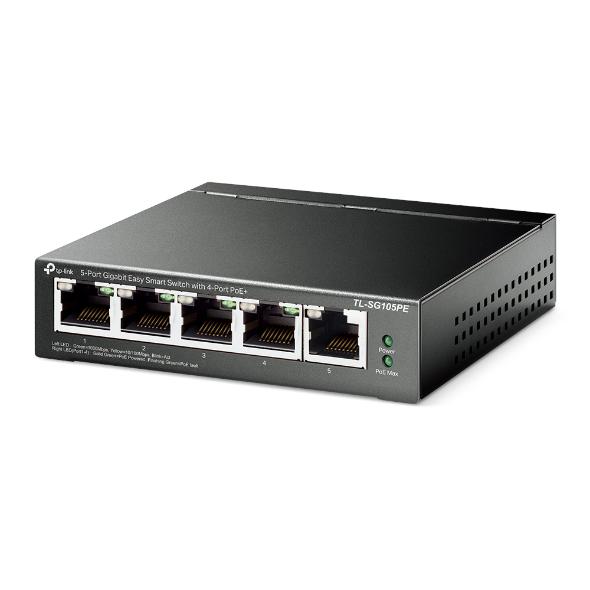 "5-Port Gigabit Easy Smart Switch with 4-Port PoE+ PORT: 4× - imagine 3