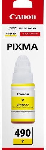 Cartus cerneala Canon GI-490 Y, yellow, capacitate 70ml, pentru echipamente