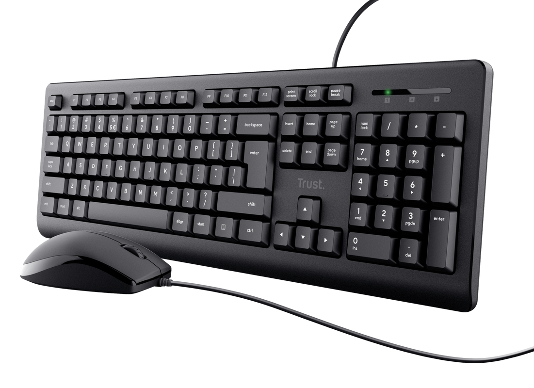 Kit Wired tastatura si mouse Trust Wired Keyboard And Mouse