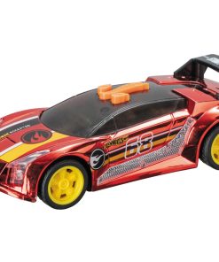 MASINA CU LUMINI SI SUNETE, QUICK N'SIK ROSU, HOT WHEELS