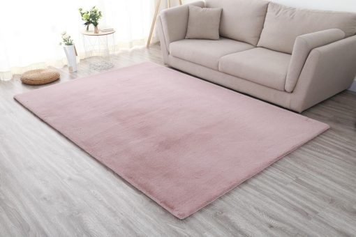 Covor Heinner Shaggy soft blanita Roz Pudra 50x90 cm - imagine 3