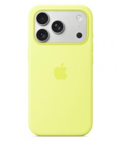 iPhone 17 Pro Silicone Case with MagSafe - Neon Yellow - imagine 3