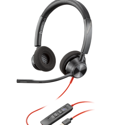 Casti Head-band HP Blackwire 3220, Cu fir, Negru