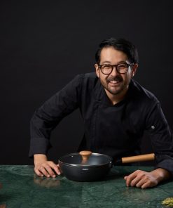 TIGAIE WOK + CAPAC 24X7.5 CM, RIKITO WATANABE, SAMURAI GOURMET, - imagine 9