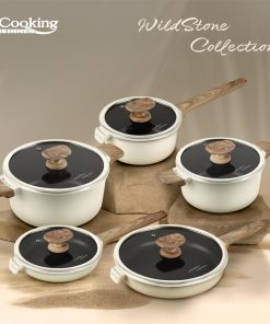 CASEROLA ALUMINIU+CAPAC 18x9 CM, WILD STONE, COOKING BY HEINNER - imagine 4