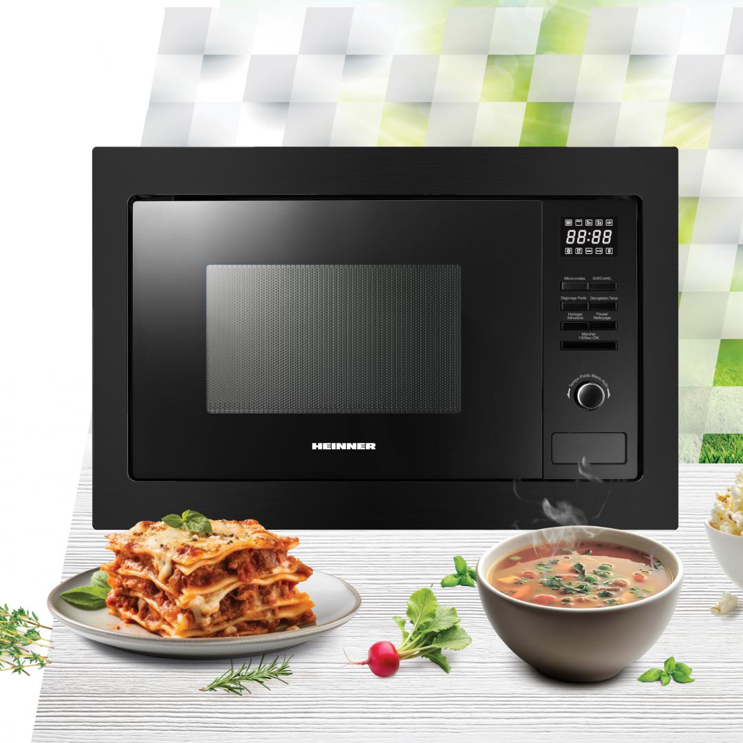 CUPTOR CU MICROUNDE HEINNER HMW-MDBI25GDBK - imagine 3
