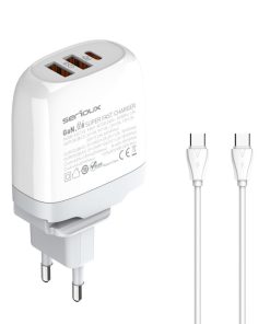 Incarcator retea Serioux 65W GAN QC, Intrare: AC100-240V~ 50/60Hz 1.5A, - imagine 2