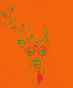 TRICOU  CERB FAMILIE COPII ORANGE-8 - imagine 3