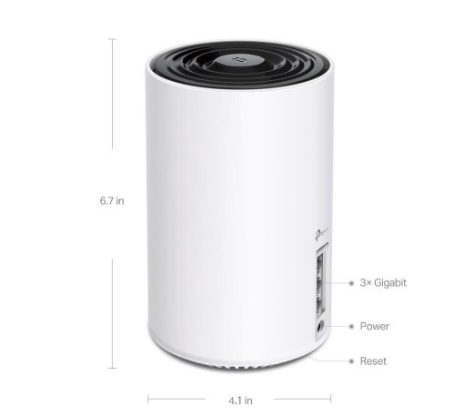 TP-Link AXE5400 home mesh Wi-Fi 6E System, Tri-Band, Deco XE75(3-pack); - imagine 3