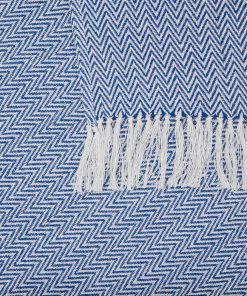 CUVERTURA PLED 160X200 CM ZIG BLUE - imagine 3