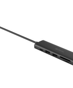 Hub USB A4TECH DST-60C-GR, USB-C, 6 porturi, HDMI, Gri - imagine 3