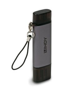 Card Reader Lindy USB 3.2 Type C, SD & microSD, - imagine 3