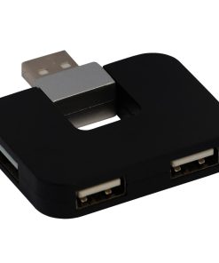 Hub USB Spacer SPH-316, USB-A, 4 porturi, Negru