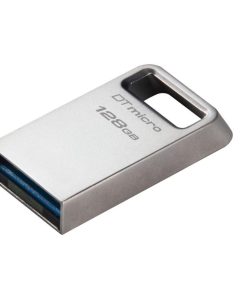 Memorie USB Kingston DataTraveler Micro 128 GB, USB 3.2, Argintiu - imagine 2