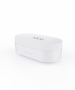 Casti Head-band AKAI BTE-J10W, Wireless, Alb - imagine 3