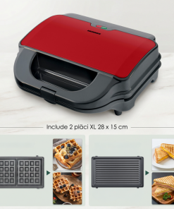 SANDWICH MAKER HEINNER SM-2H900BKS - imagine 6