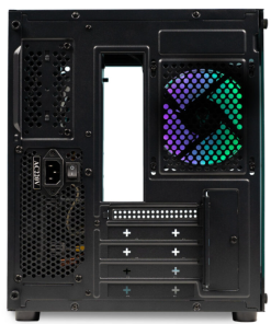 Carcasa SPACER SPCS-GC-AQUARIUM-BK-6F, RGB, Micro Tower, Black - imagine 3