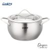 SEMIOALA INOX+CAPAC 20x11 CM, 3.3L, NICOLAI TAND, ORIGINI, COOKING BY