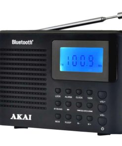 Radio cu ceas Akai APR-400 cu baterii 3x AAA, Bluetooth