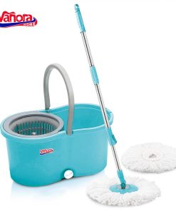 SET CURATENIE CU MOP ROTATIV, CLEAN360, ALBASTRU