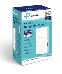 TP-link AX1500 Wi-Fi Range Extender, RE500X, 1 Port Ethernet Gigabit, - imagine 3