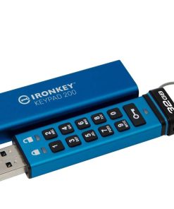 Memorie USB Kingston Keypad 200 32 GB, USB 3.2, Albastru - imagine 3