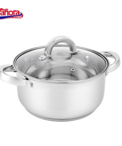 CRATITA INOX+CAPAC 22x10.5CM,3.9L, IRENE, VANORA HOME