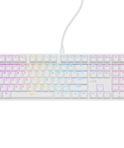 Tastatura Mecanica Gaming Genesis Thor 404, RGB, USB, Alb - imagine 2
