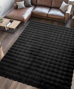 COVOR BLANITA PAOPAO 200X300 CM BLACK - imagine 2