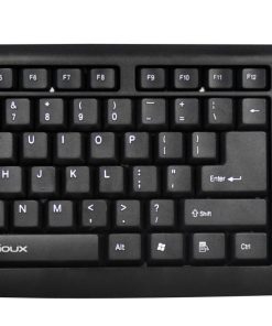 Tastatura Serioux 9400USB, cu fir, US layout, neagra, 104 taste, - imagine 2
