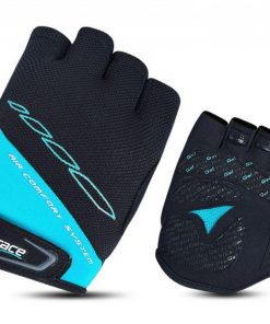 MANUSI B-RACE CU GEL NEGRU/TURCOAZ, M