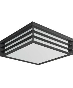 Plafoniera pentru exterior Philips Moonshine, 2xE27, max 2x14W, IP44 ,260x260x81mm,