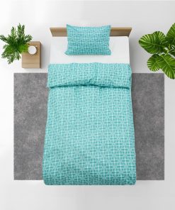 Set de pat single bumbac, 92 gsm, River - imagine 2