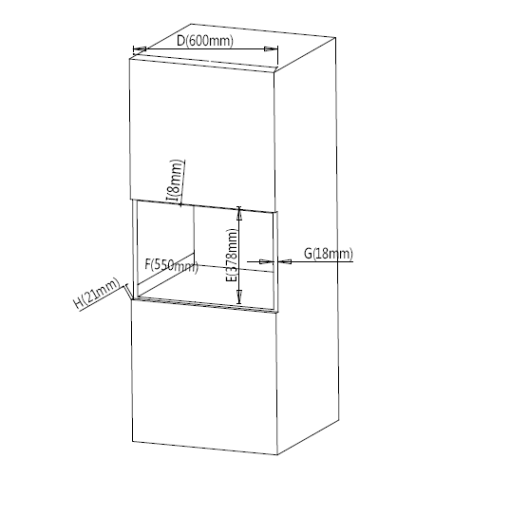 CUPTOR CU MICROUNDE INCORPORABIL HEINNER HMW-25BIGWH - imagine 6