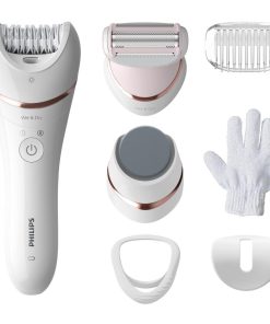 Epilator umed si uscat PHILIPS Seria 8000 BRE730/10, 7 accesorii,