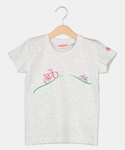 TRICOU CASUAL BICICLETE FAMILIE COPII LIGHT GREY-XL