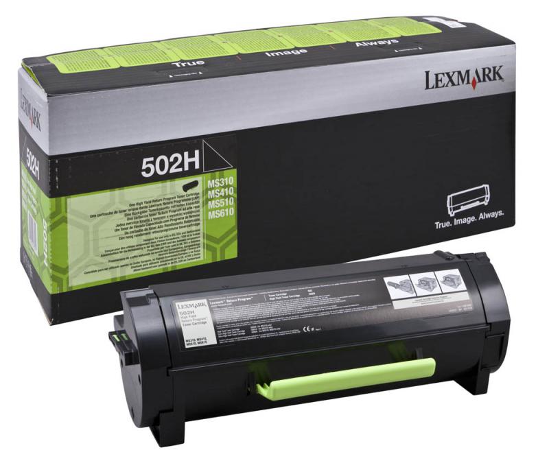 Toner LEXMARK 502H R, Black