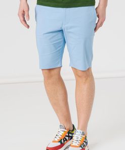 PANTALONI SCURT CASUAL BARBATI BLUE S - imagine 4