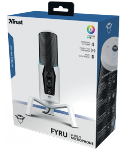 Microfon Trust GXT 258W Fyru, tip Condenser, USB, LED backlight - imagine 2