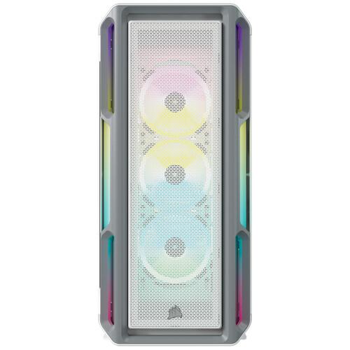 Carcasa CORSAIR iCUE 5000T RGB, Mid Tower, White - imagine 3