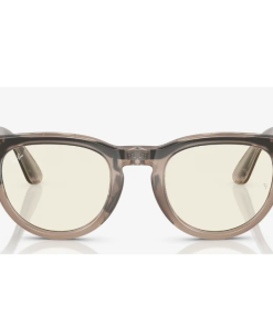 RayBan Meta Headliner Shiny Warm Stone/Dark Green Transitions