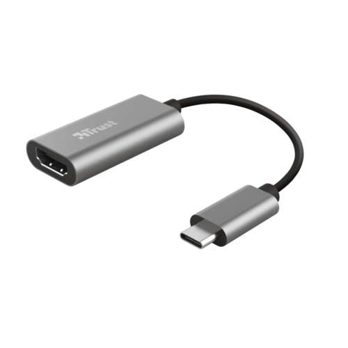 Hub USB Trust Dalyx, USB-C, 1 port, HDMI, Argintiu