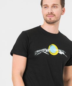 TRICOU CASUAL MANA BICICLETA BARBATI BLACK-S - imagine 4