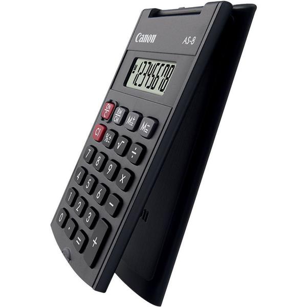 Calculator buzunar Canon AS8, 8 digiti, display LCD, alimentare baterie, - imagine 3