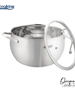 SEMIOALA INOX+CAPAC 24X13.5 CM, 6L, NICOLAI TAND, ORIGINI, COOKING BY - imagine 2