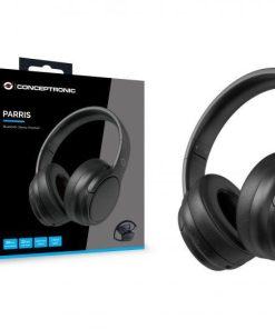 Casti Head-band Conceptronic PARRIS03B, Wireless/Wired, Negru