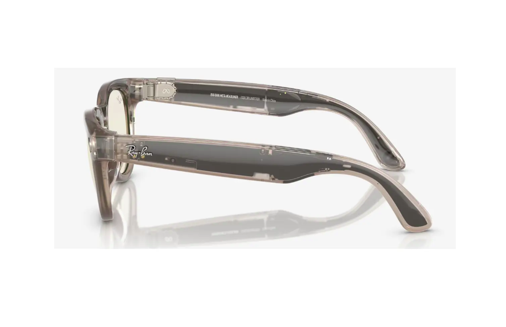RayBan Meta Headliner Shiny Warm Stone/Dark Green Transitions - imagine 7